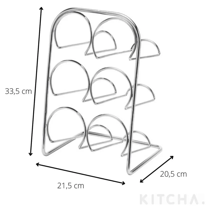 Vinställ 6 flaskor Krom Hahn