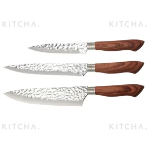 Knivset Akira 3-pack Brunt handtag Dorre