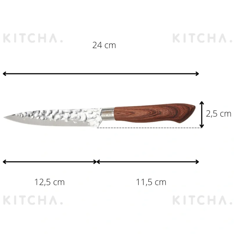 Knivset Akira 3-pack Brunt handtag Dorre