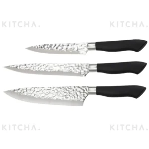 Knivset Akira 3-pack Svart handtag Dorre