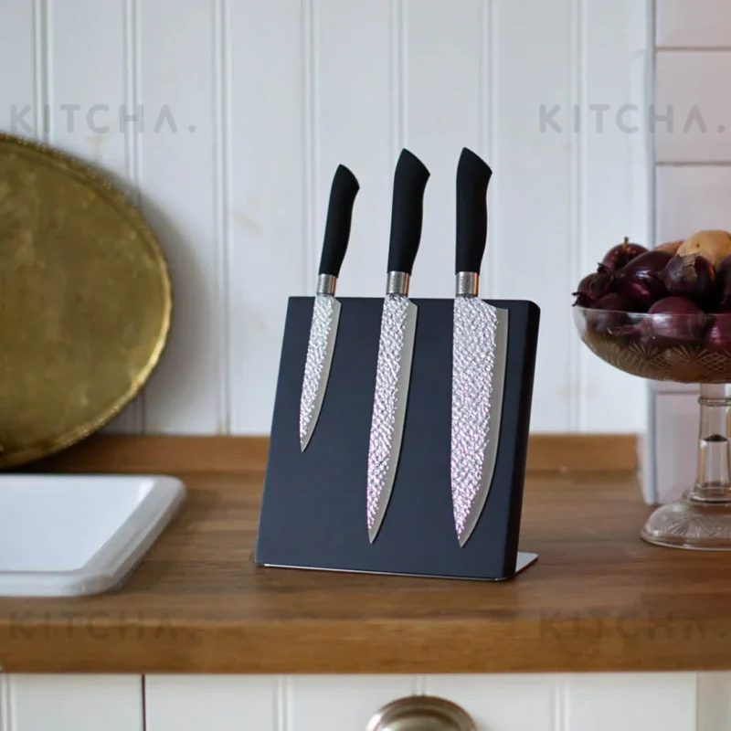 Knivset Akira 3-pack Svart handtag Dorre