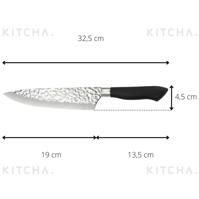 Knivset Akira 3-pack Svart handtag Dorre