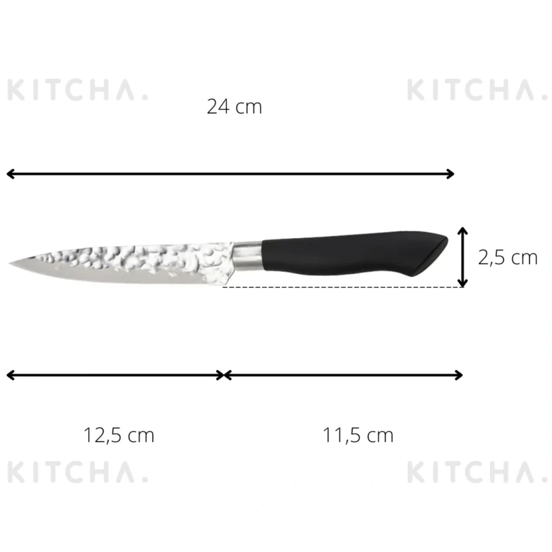 Knivset Akira 3-pack Svart handtag Dorre
