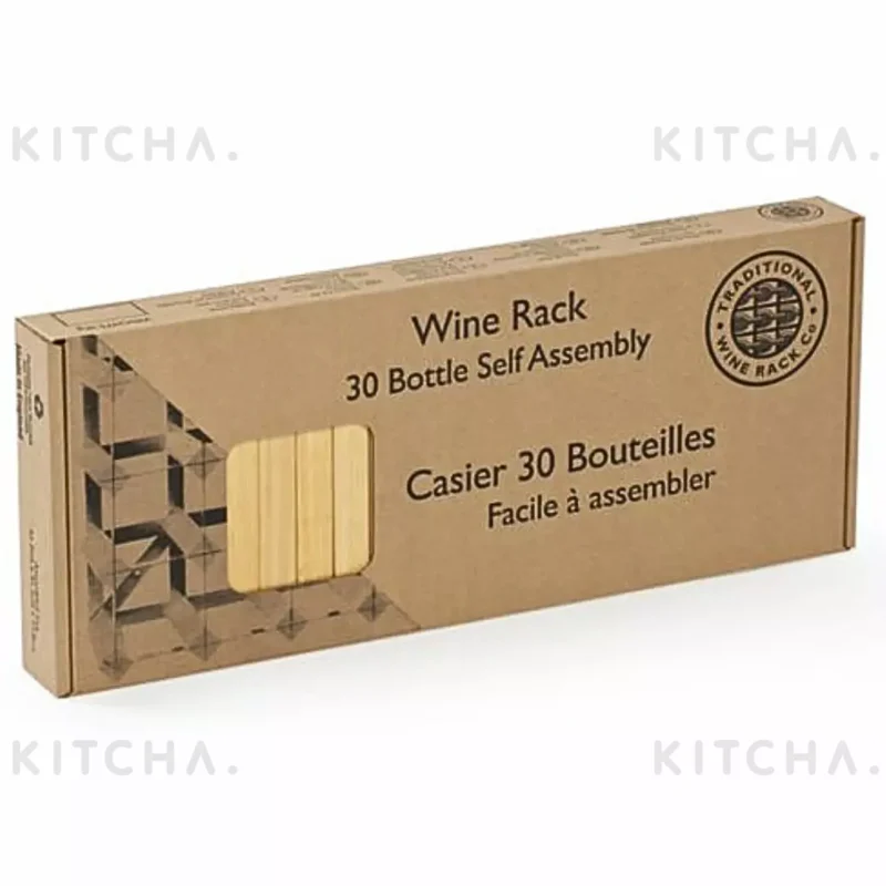 Vinställ Black Ash 30 flaskor Traditional Wine Racks