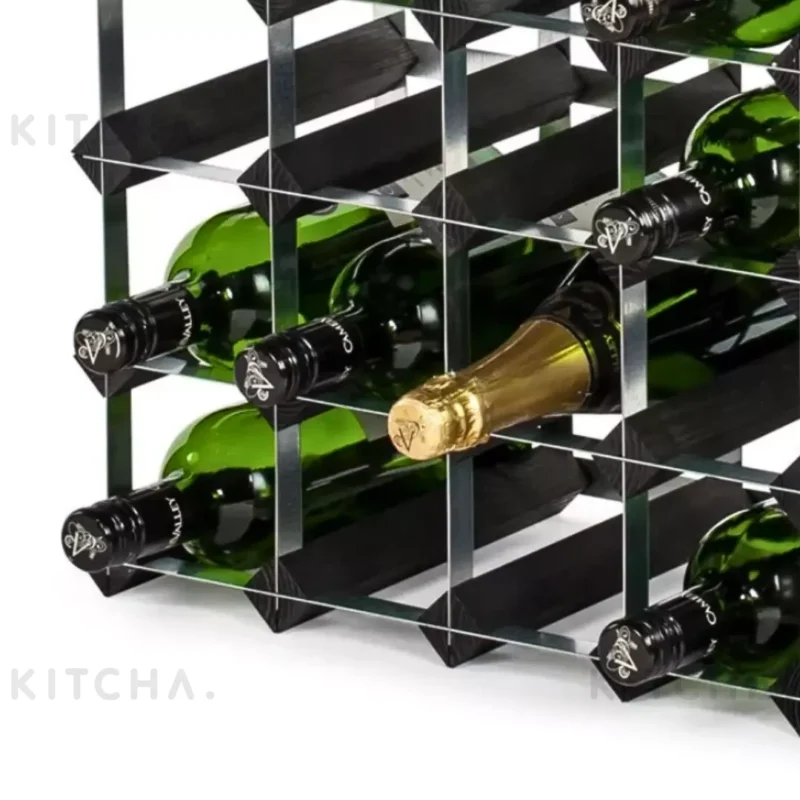 Vinställ Black Ash 30 flaskor Traditional Wine Racks