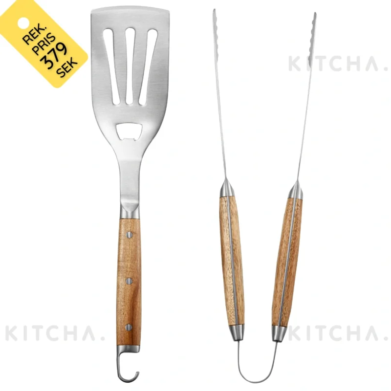 Grillredskap Stekspade & Grilltång Akaciaträ Dorre