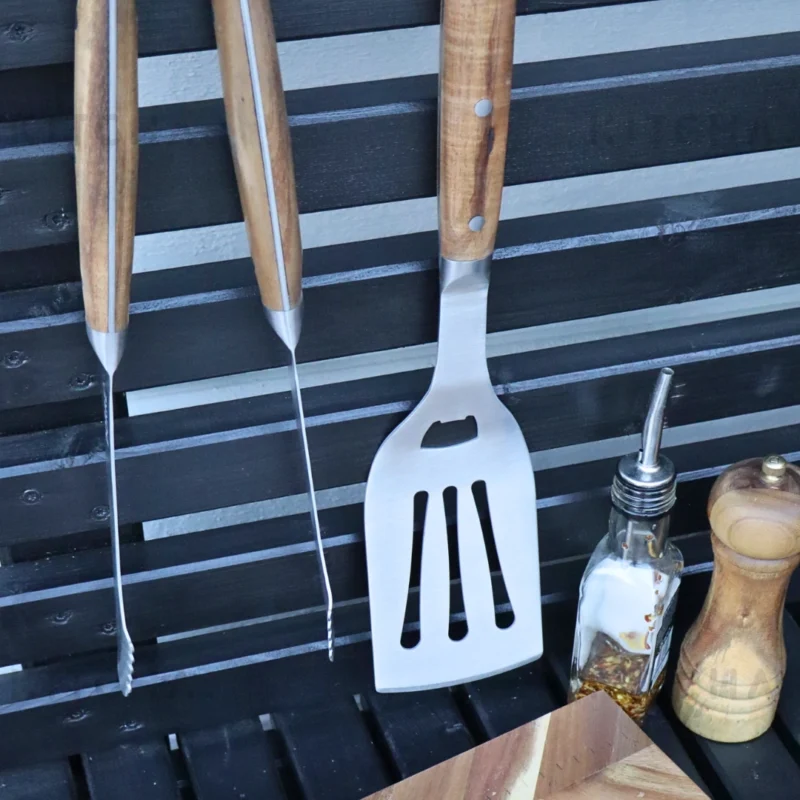 Grillredskap Stekspade & Grilltång Akaciaträ Dorre