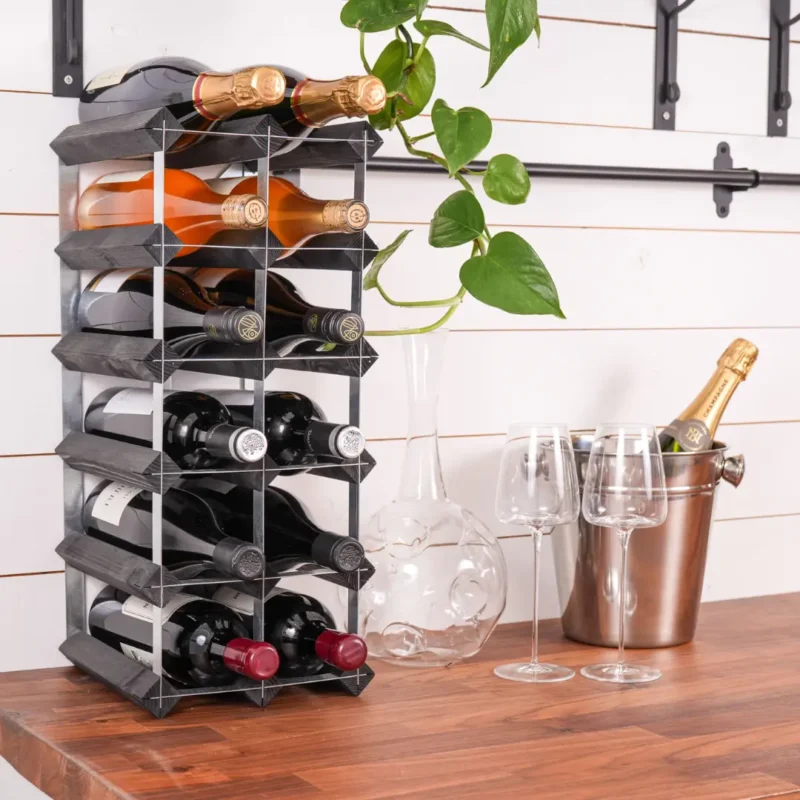 Vinställ Black Ash 15 Flaskor Traditional Wine Racks