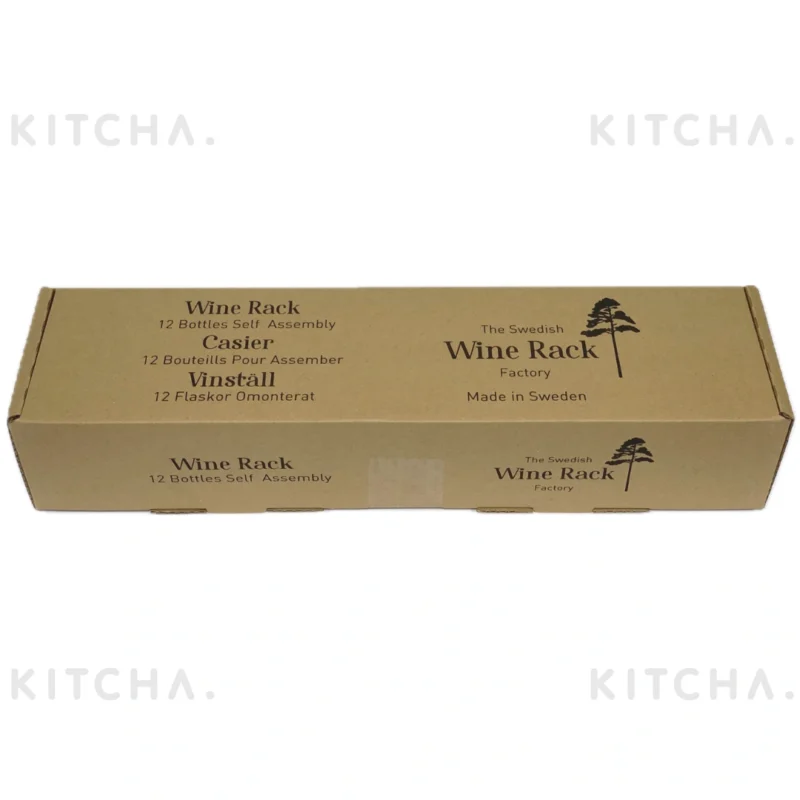Vinställ Dark Oak 12 flaskor The Swedish Wine Rack Factory