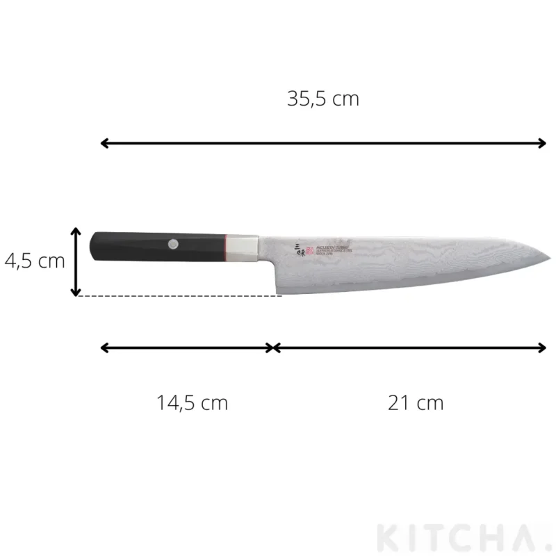 Kockkniv Gyuto 21 cm Hybrid Splash Mcusta/Zanmai