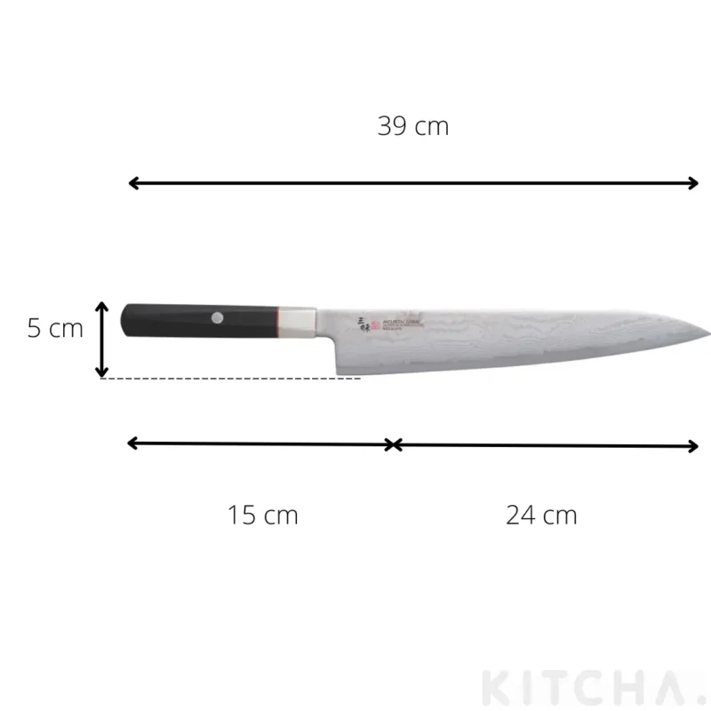 Kockkniv Gyuto 24 cm Hybrid Splash McustaZanmai