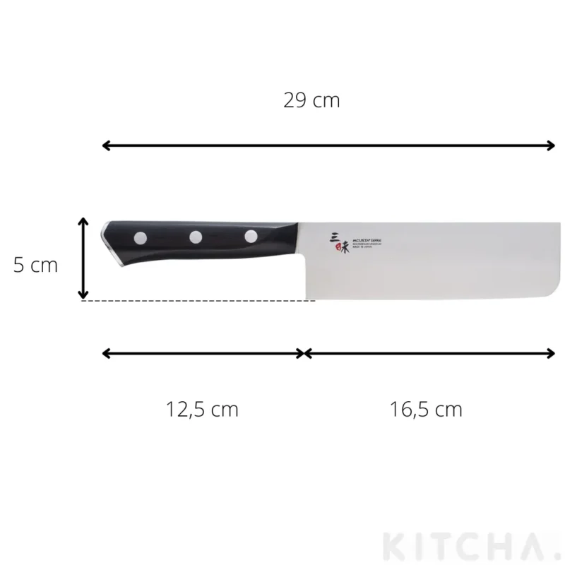 Kockkniv Nakiri 16.5 cm Modern Molybdenum McustaZanmai