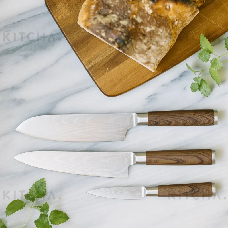 Knivset Yari 3 delar Dorre