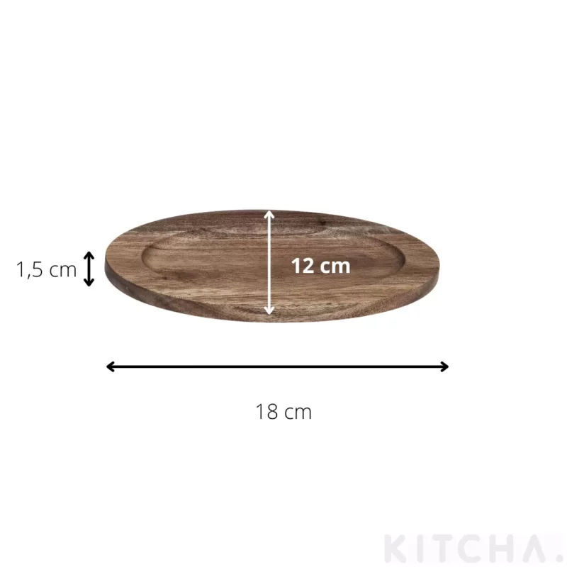 Gjutjärnsform 15 cm Oval med underlägg Xantia