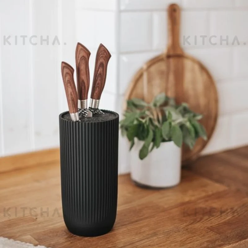 Knivblock Svart Kiki Dorre