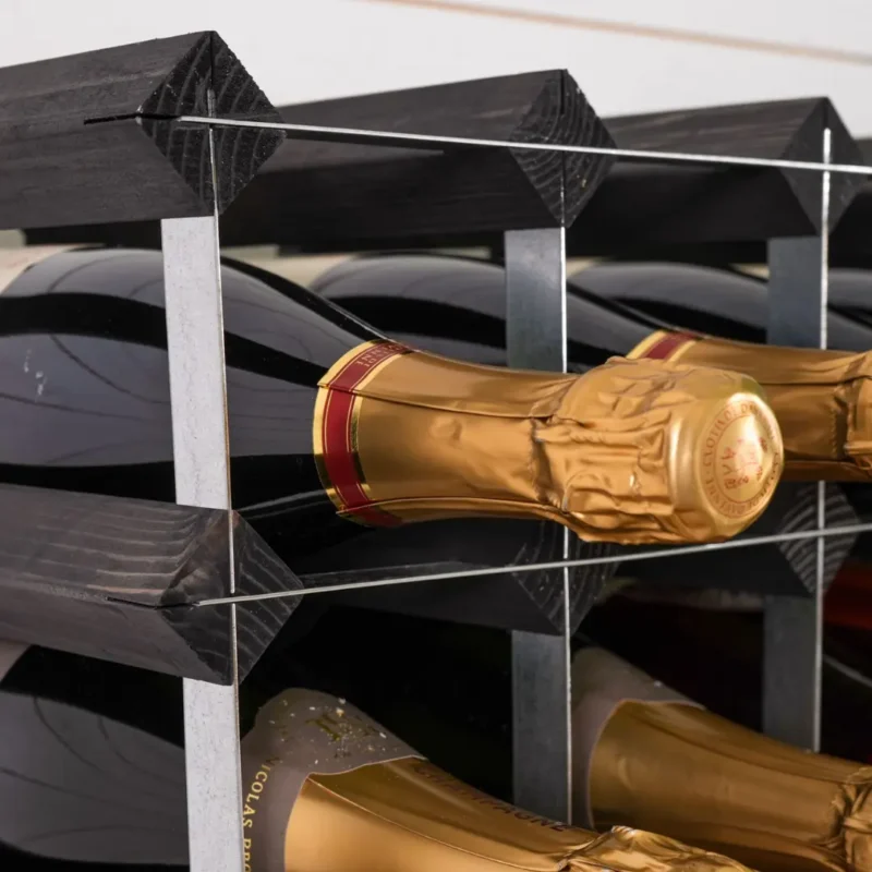 Vinställ Black Ash 9 Flaskor Traditional Wine Racks