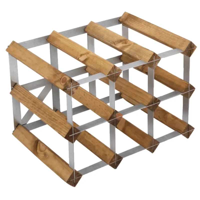 Vinställ Light Oak 9 Flaskor Traditional Wine Racks