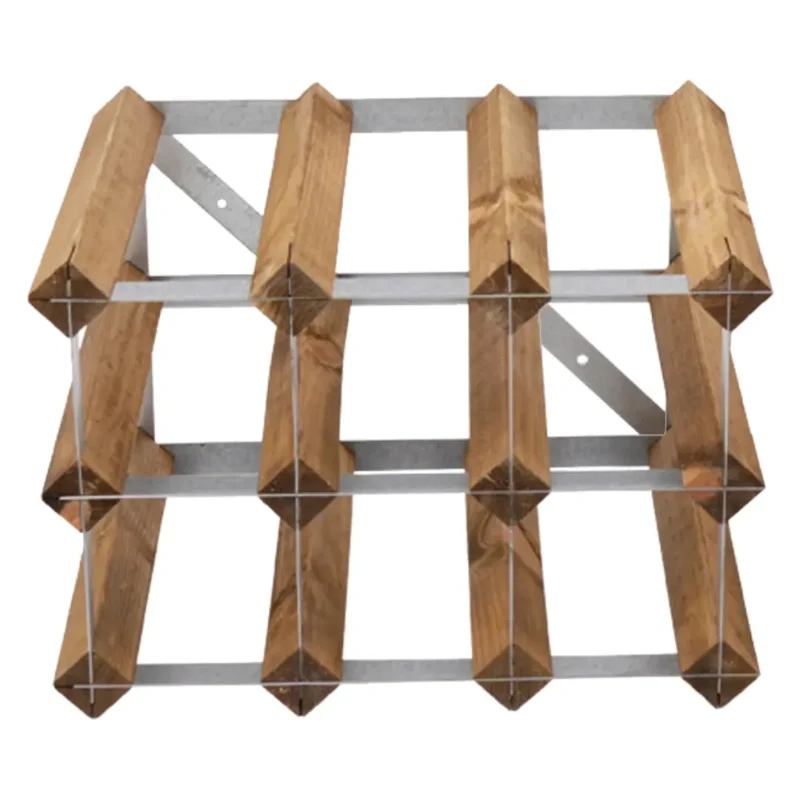 Vinställ Light Oak 9 Flaskor Traditional Wine Racks