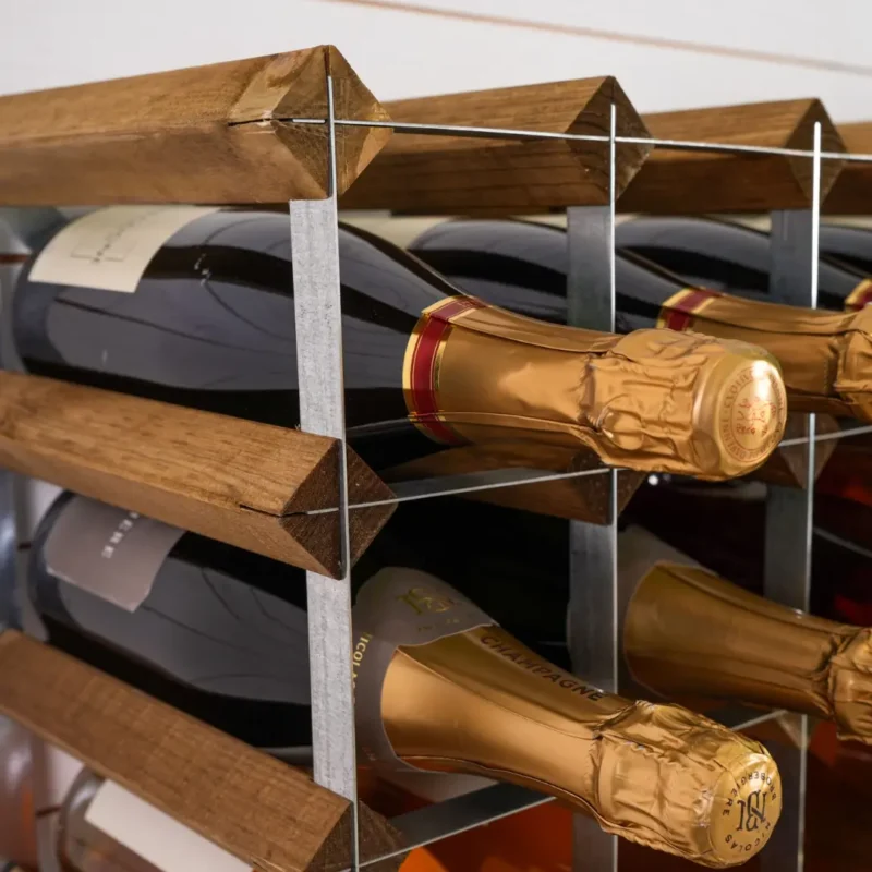 Vinställ Light Oak 9 Flaskor Traditional Wine Racks