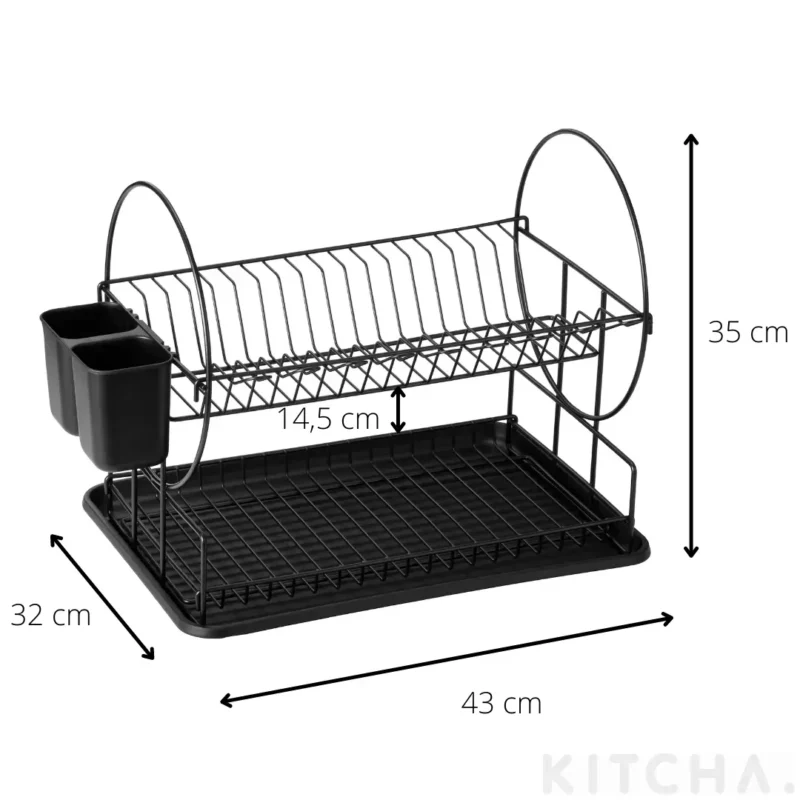 Diskställ Svart 2 plan Disa Dorre