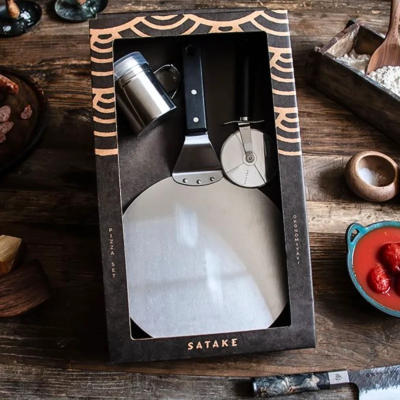 Pizza-set Rostfritt 3 delar Satake